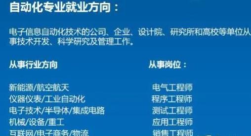 电气自动化就业方向有哪些?
