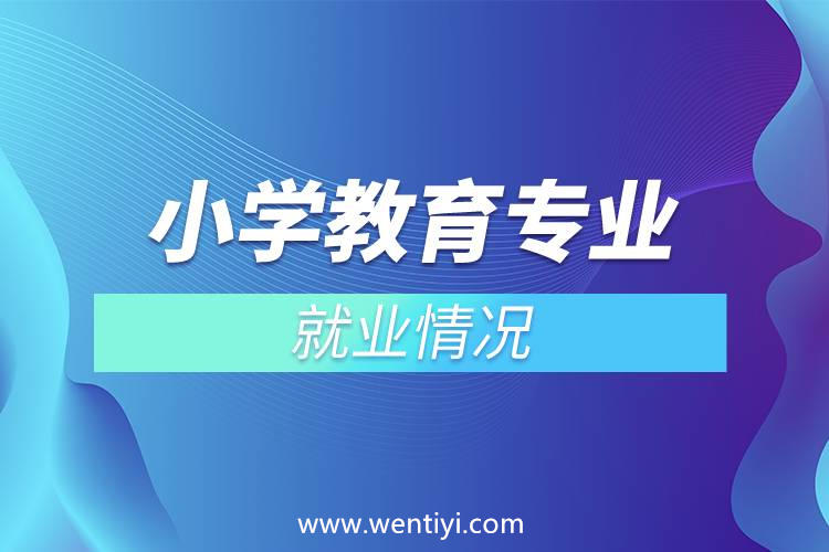 小学教育专业就业情况