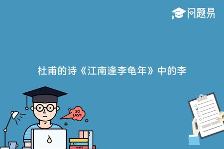 杜甫的诗《江南逢李龟年》中的李龟年是哪个朝代的人？